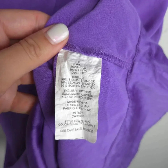 Bebe Lingerie Style Silk Slip Cocktail Dress sz S - Picture 7 of 9